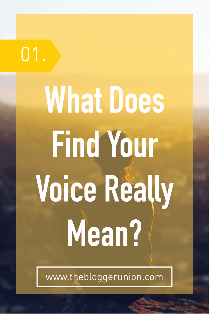 What Does Find Your Voice Really Mean