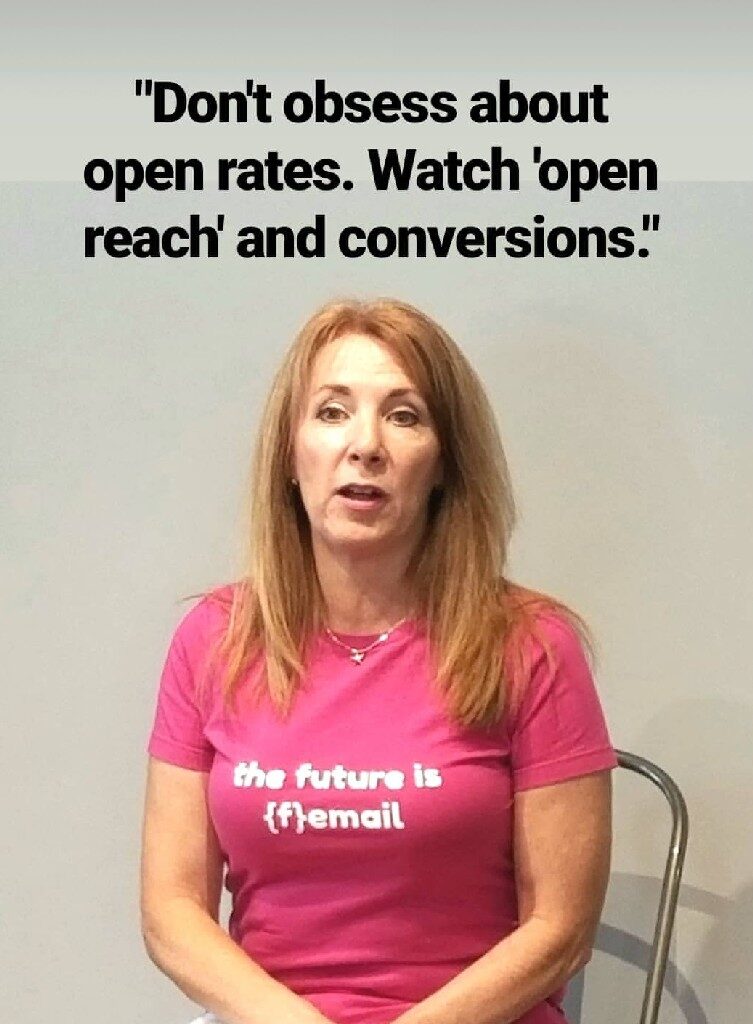 Email consultant Karen Talavera of Synchronicity Marketing speaks to Ft Lauderdale Bloggers