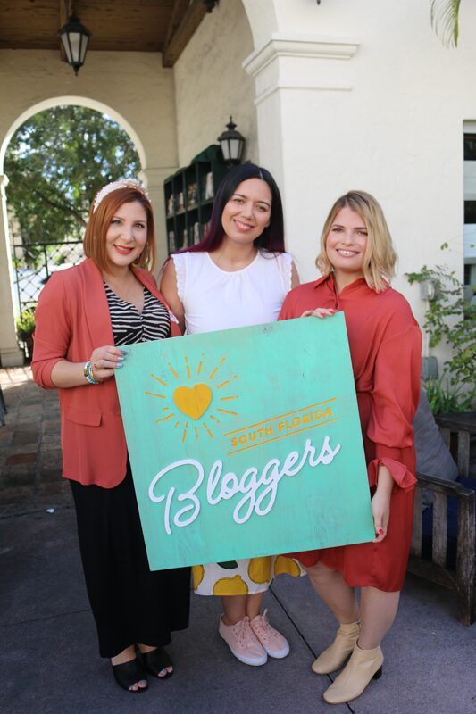 Amy Sedeno, Paola Mendez, and Mei Jorge host the South Florida Bloggers' and South Florida Mom Bloggers' November 2019 Meetup