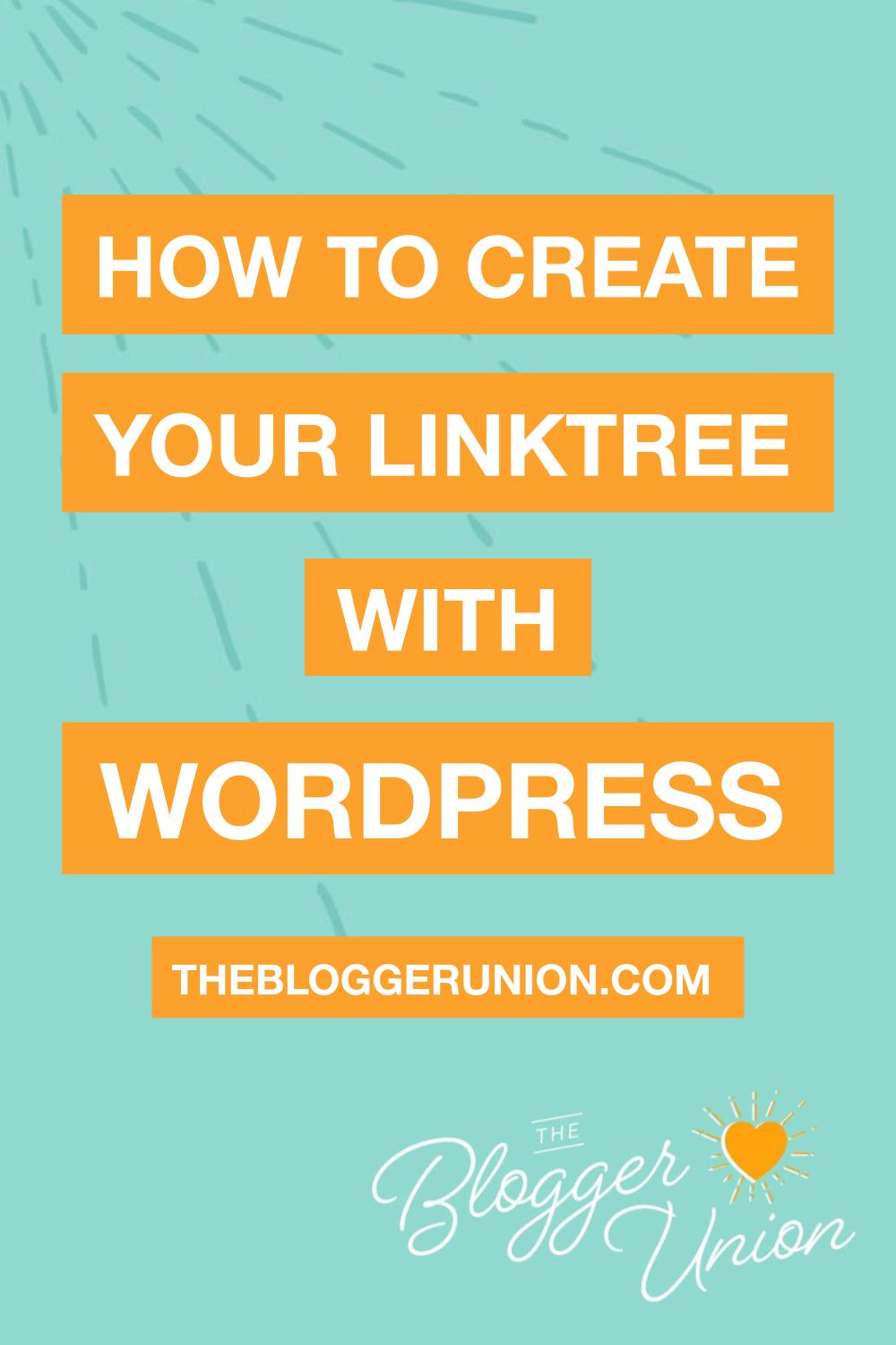 How to create a linktree with WordPress: instagram landing page